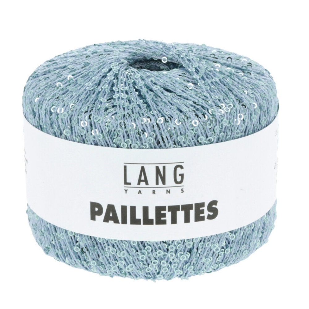 Paillettes - Lang Yarns bleu givré 020