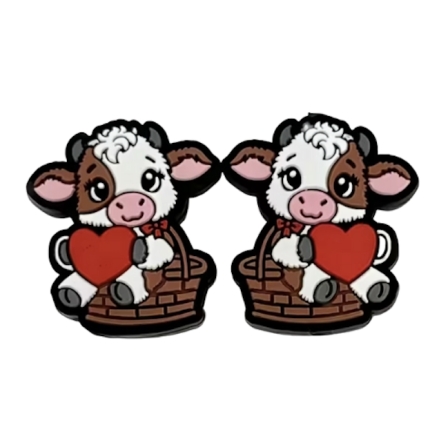 embouts d'aiguilles vache coeur