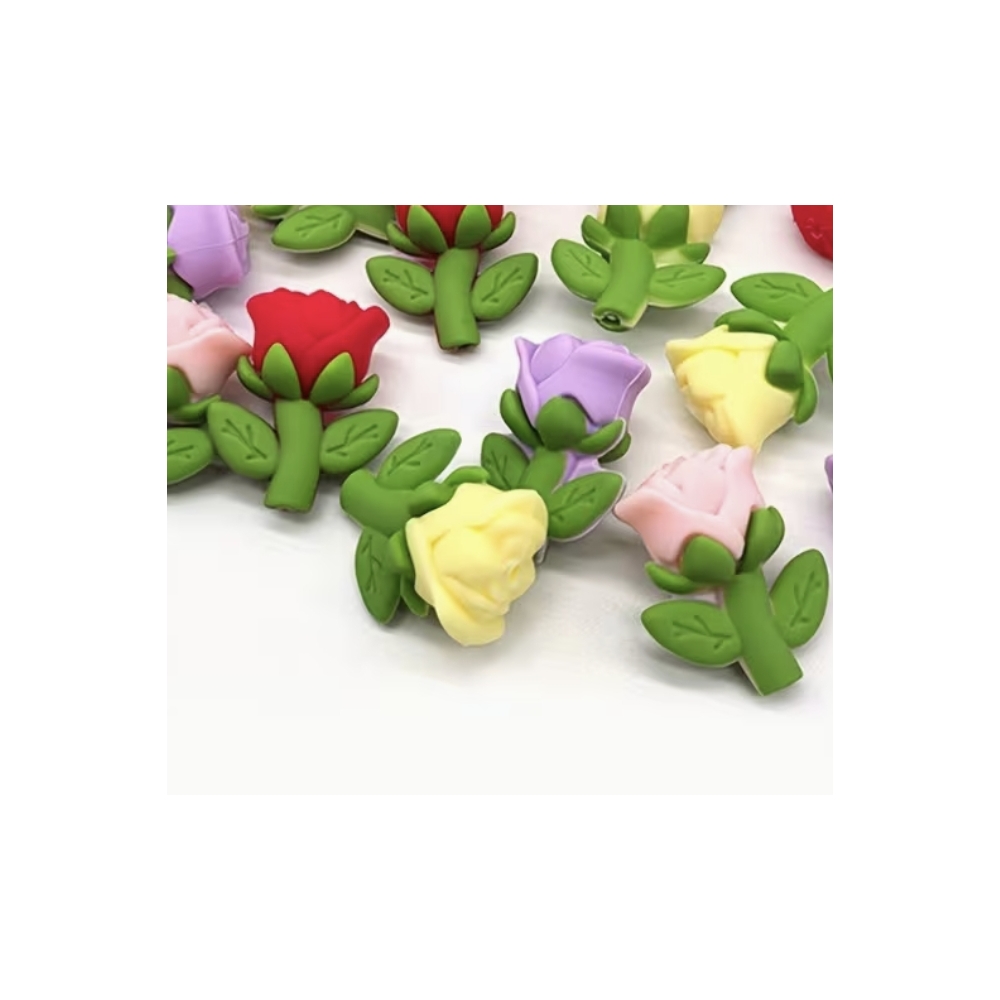 embouts d'aiguilles Rose amour ( pour chaussettes)
