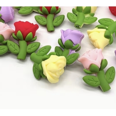 embouts d'aiguilles Rose amour ( pour chaussettes)