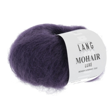 Mohair luxe -  Lang yarns violet foncé 190