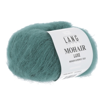 Mohair luxe -  Lang yarns turquoise 074