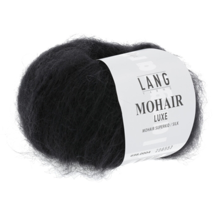 Mohair luxe -  Lang yarns noir 004