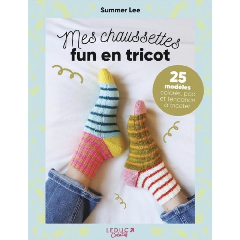 MES CHAUSSETTES FUN EN TRICOT - 25 MODELES COLORES POP ET TENDANCE