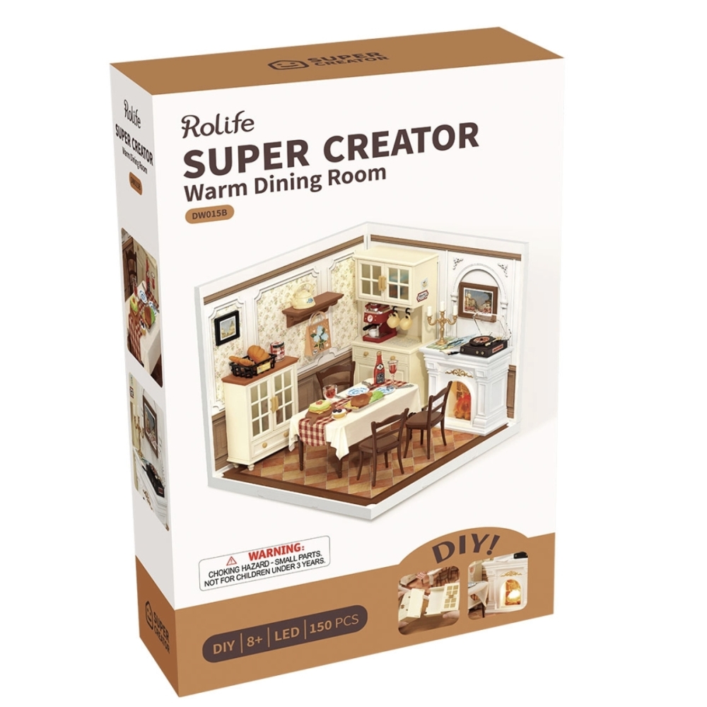 Rolife Warm Dining Room Super Creator