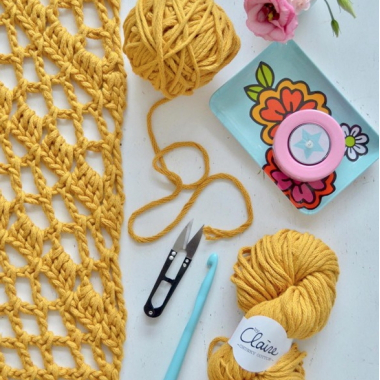 ByClaire Chunky Cotton moutarde n°10