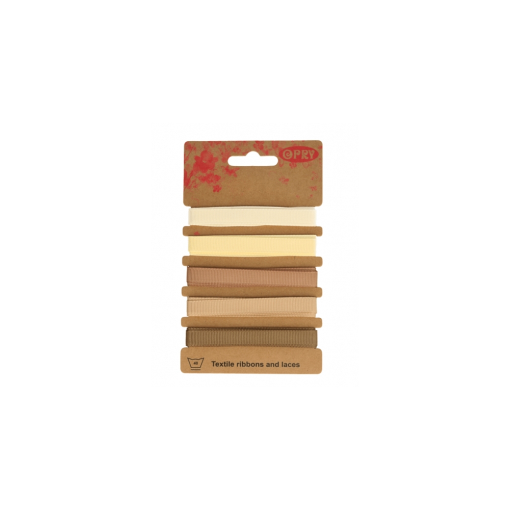 Assortiment de rubans gros grain 10mm Assortiment de rubans gros grain 10mm
