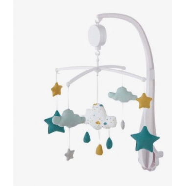 Mobile bébé avec boîte à musique