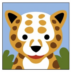 Kit canevas léopard