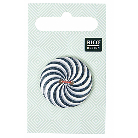 Bouton tourbillon noir - Rico