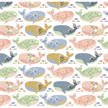 Poplin Gots Beautiful whale