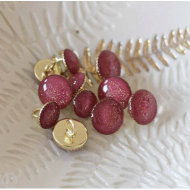 Boutons de bottine pailletté or - Lise Tailor