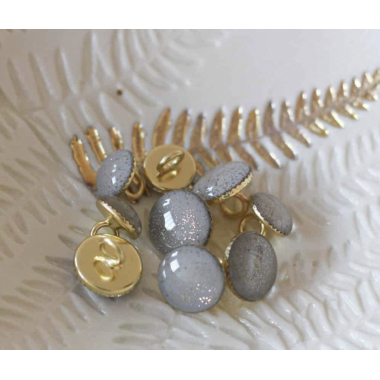 Boutons de bottine pailletté or - Lise Tailor