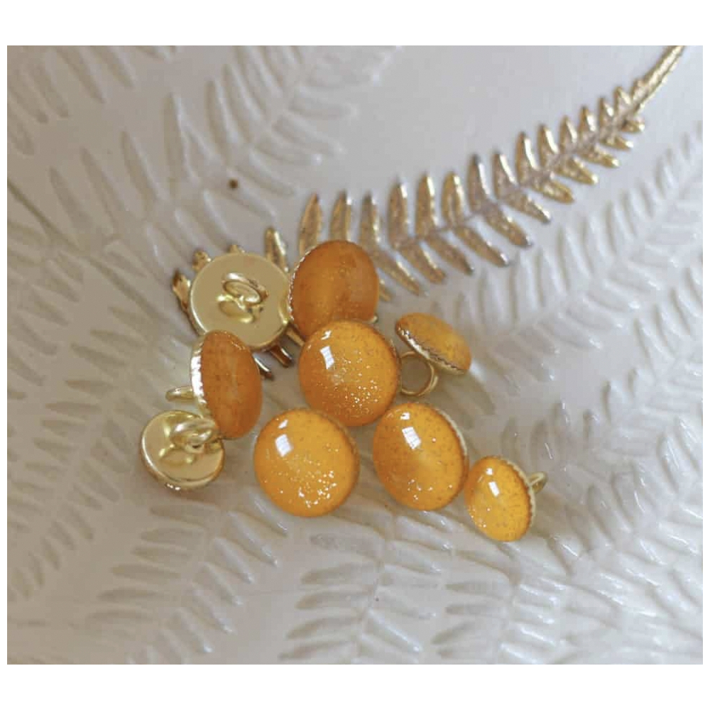 Boutons de bottine pailletté or - Lise Tailor
