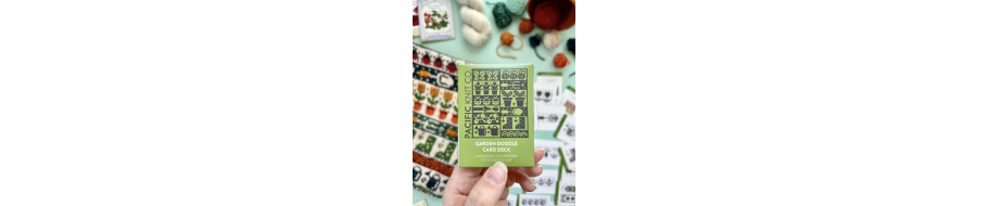 Doodle card Deck - Cartes jacquard Pacific Knit Co